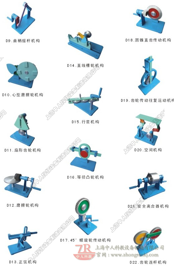 ZR-D機(jī)構(gòu)運(yùn)動(dòng)簡圖測繪模型（50件）